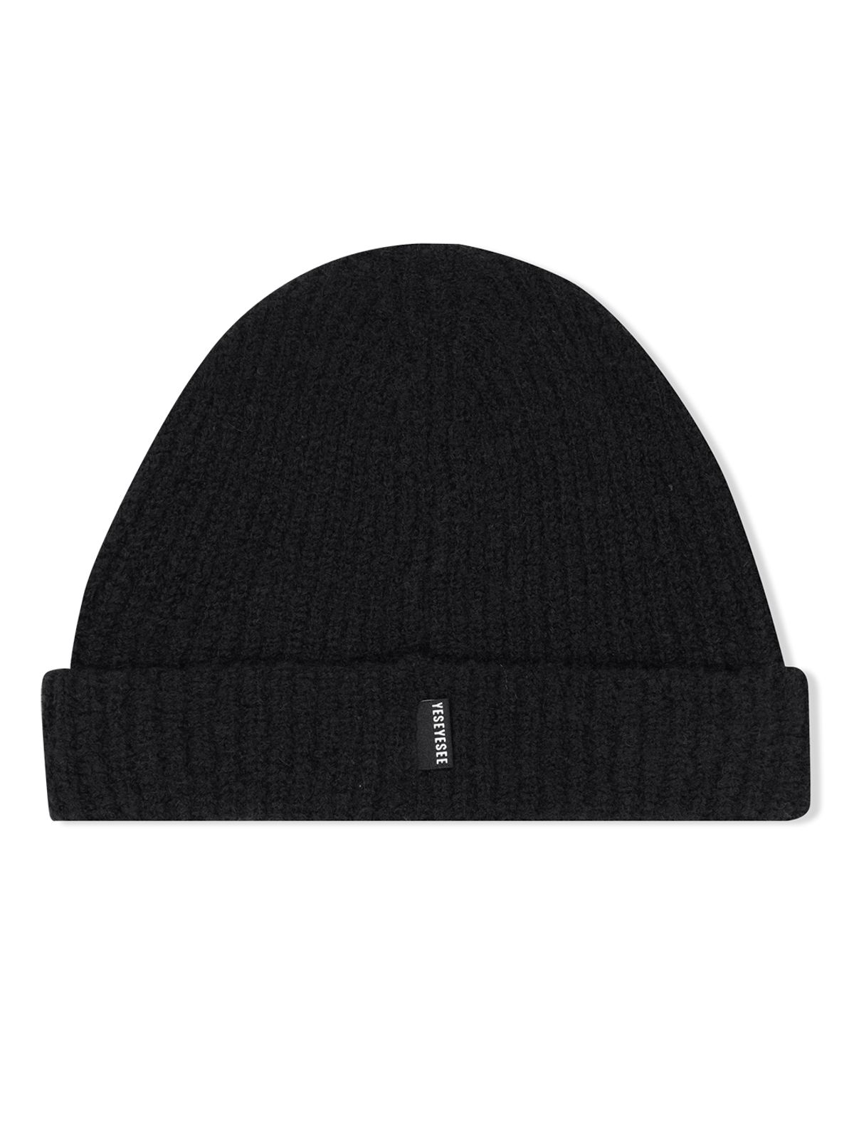 예스아이씨(YESEYESEE) Fuzzy Beanie Black