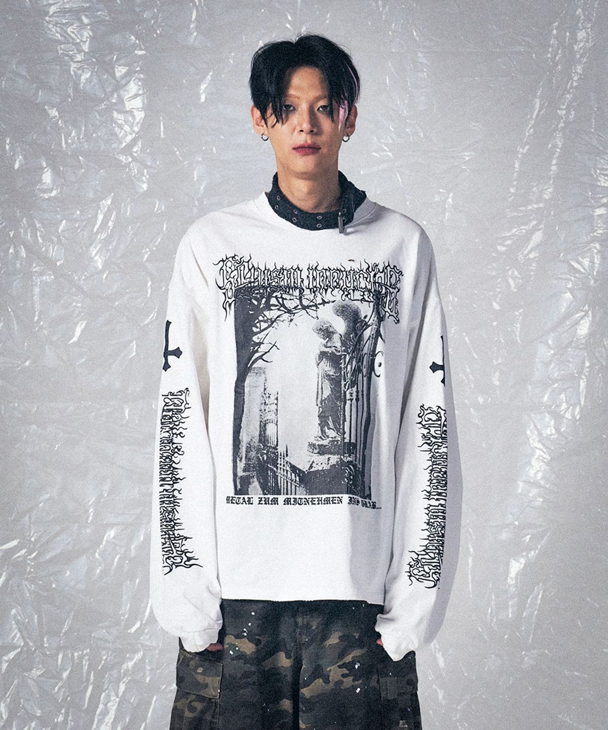 스키즘 인듀싱(SCHISM INDUCING) EXTREME METAL LONG SLEEVES WHITE