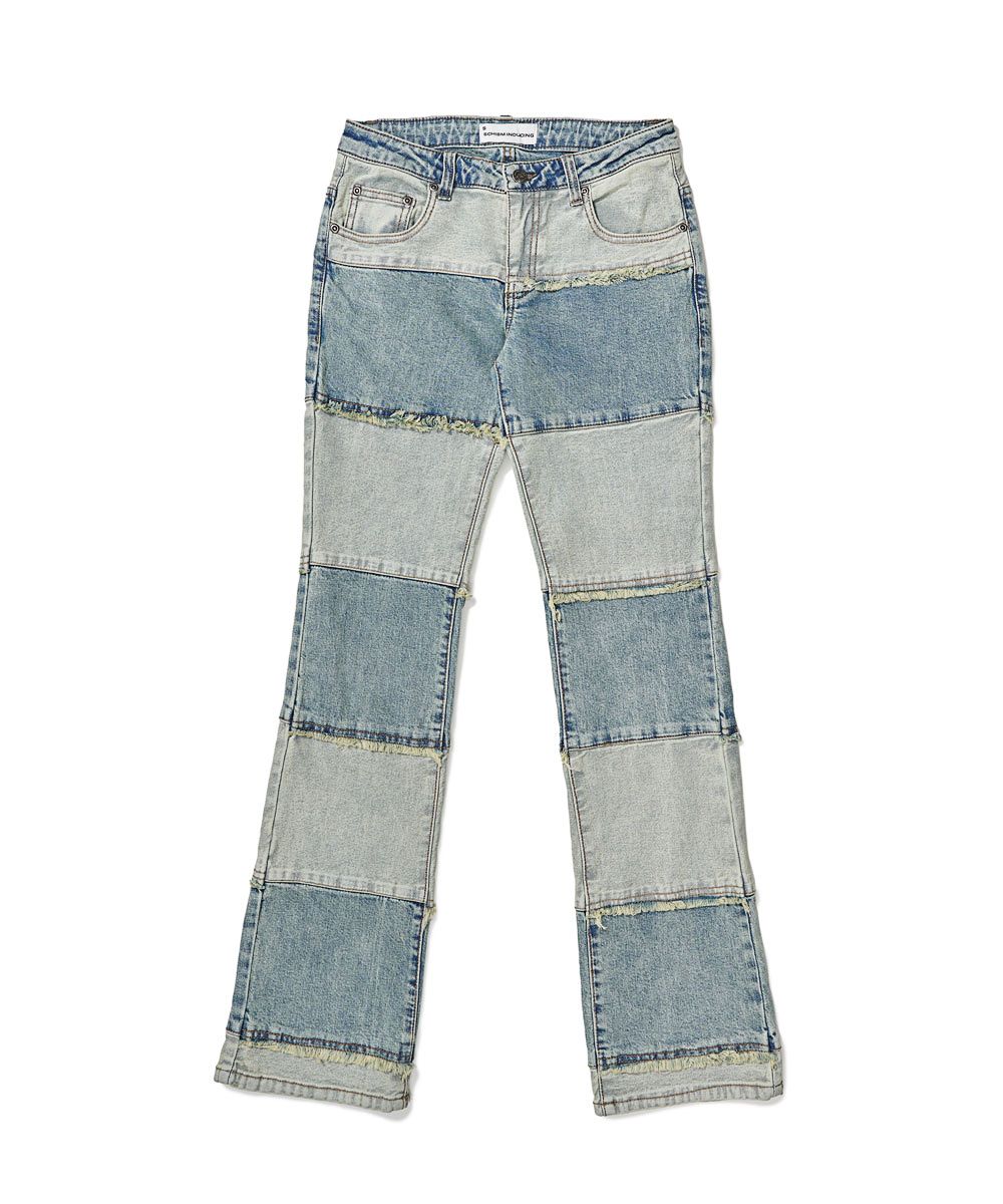 【SCHISM INDUCING】SCHISM PATCH JEANS BLUE 2colors MUSINSA | SCHISM INDUCING BFBF JEANS BLUE
