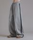 트레이닝 삥줄 트랙 와이드 팬츠_그레이