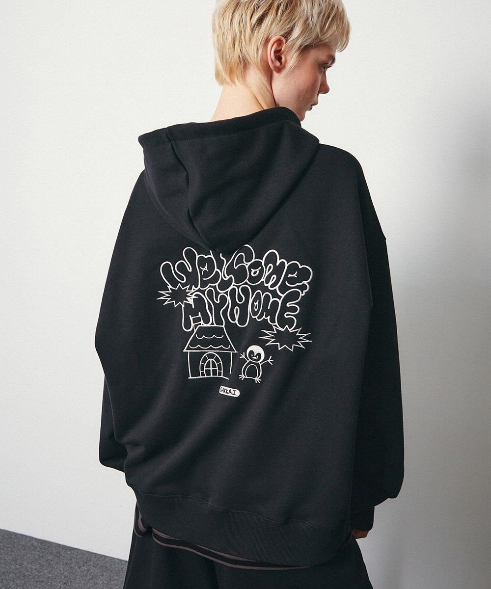 PHYPS パーカー ジップアップ MUSINSA MUSINSA | PHYPS STAR TAIL HOODIE ZIP UP_GRAY