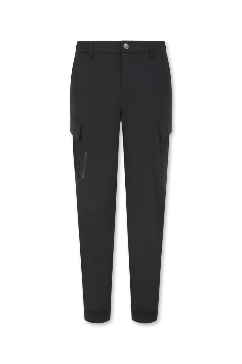 Men Tricot Cargo Jogger Pants (FLEX)_WMPNM25201BKX