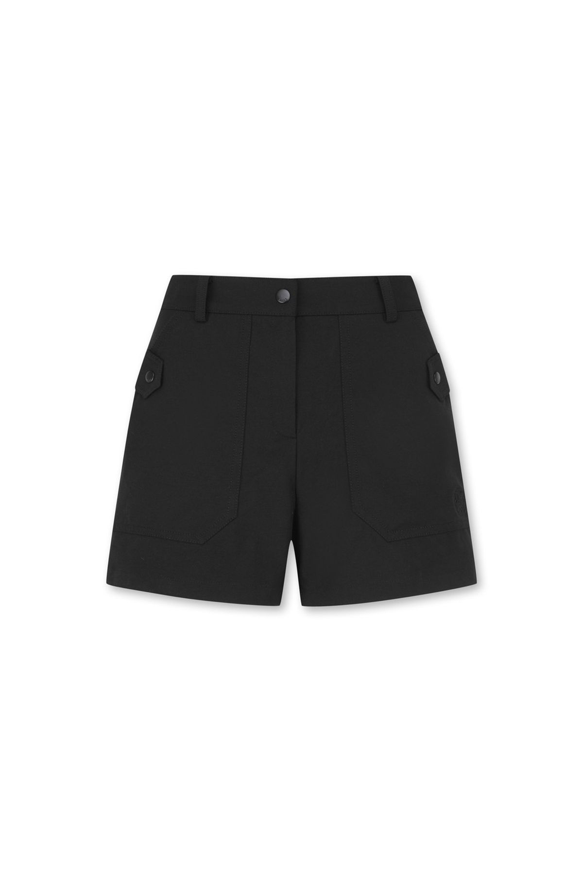 왁(WAAC) Women Big Pocket Shorts_WWPNM25205BKX