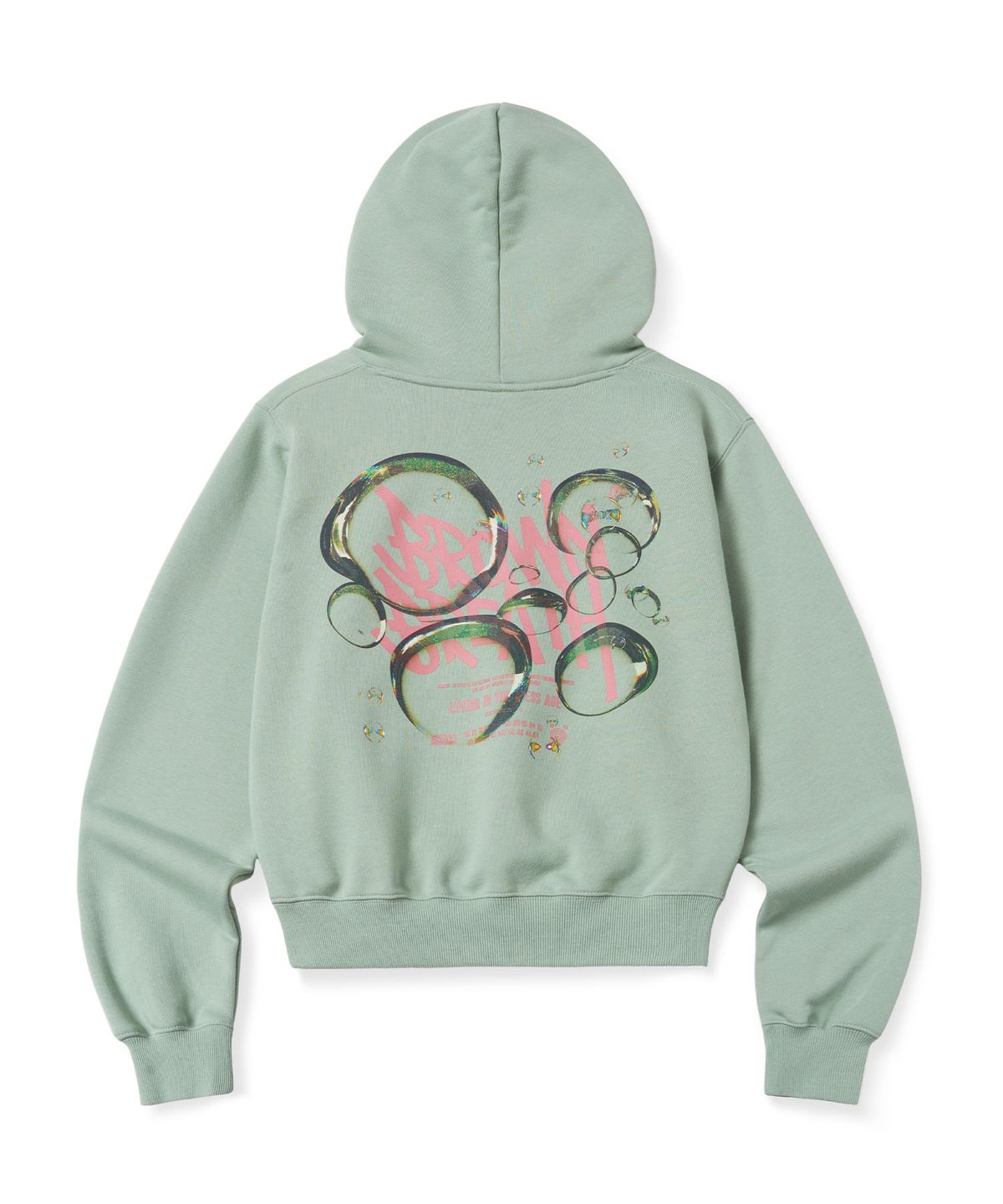 브라운브레스(BROWNBREATH) W BUBBLE TAG HOODIE - KHAKI