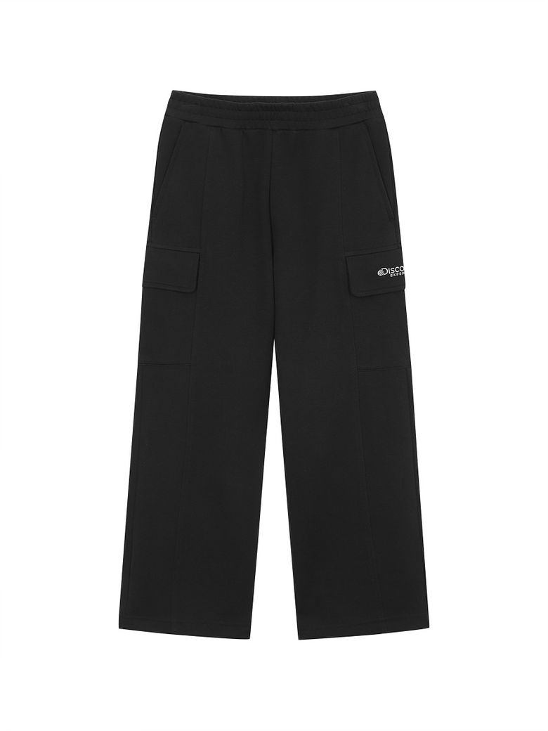 키즈 에센셜 트레이닝 아웃포켓 스트레이트 팬츠 (BLACK)