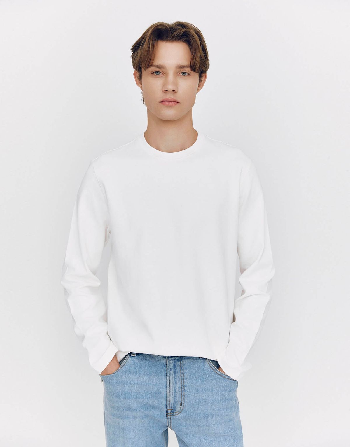 지오다노(GIORDANO) 인터락 폰테 긴팔티 025504 [5color]