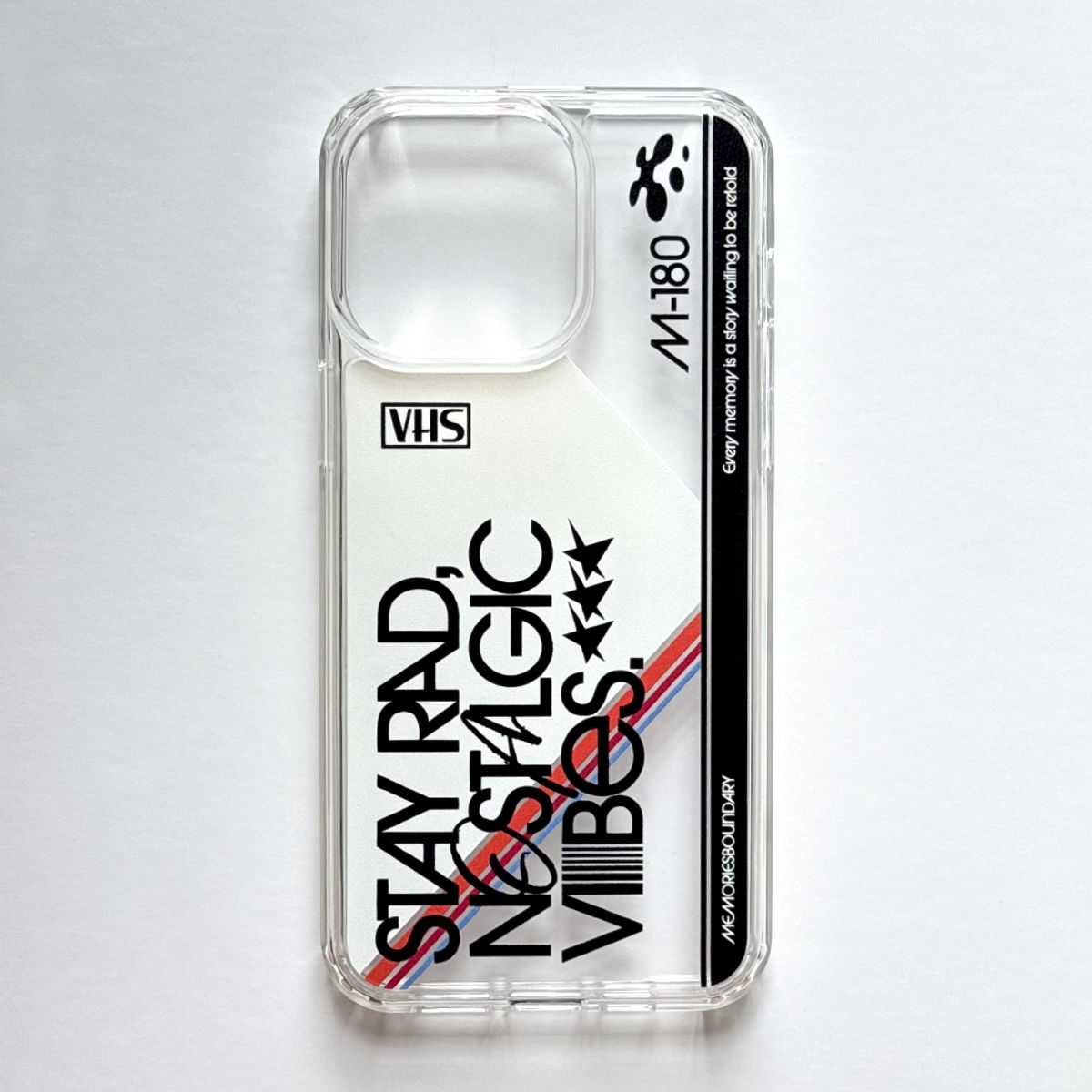 메모리즈바운더리(MEMORIESBOUNDARY) Nostalgic Vibes Retro VHS Phone Case (Ver.1) (GelHard / Magsafe)