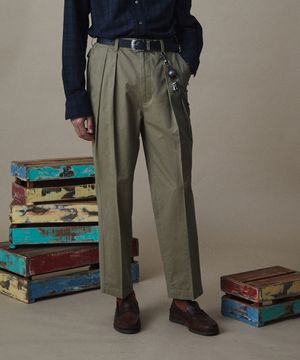 페이디드 투턱 코튼 치노 베이지_FR1WP20U