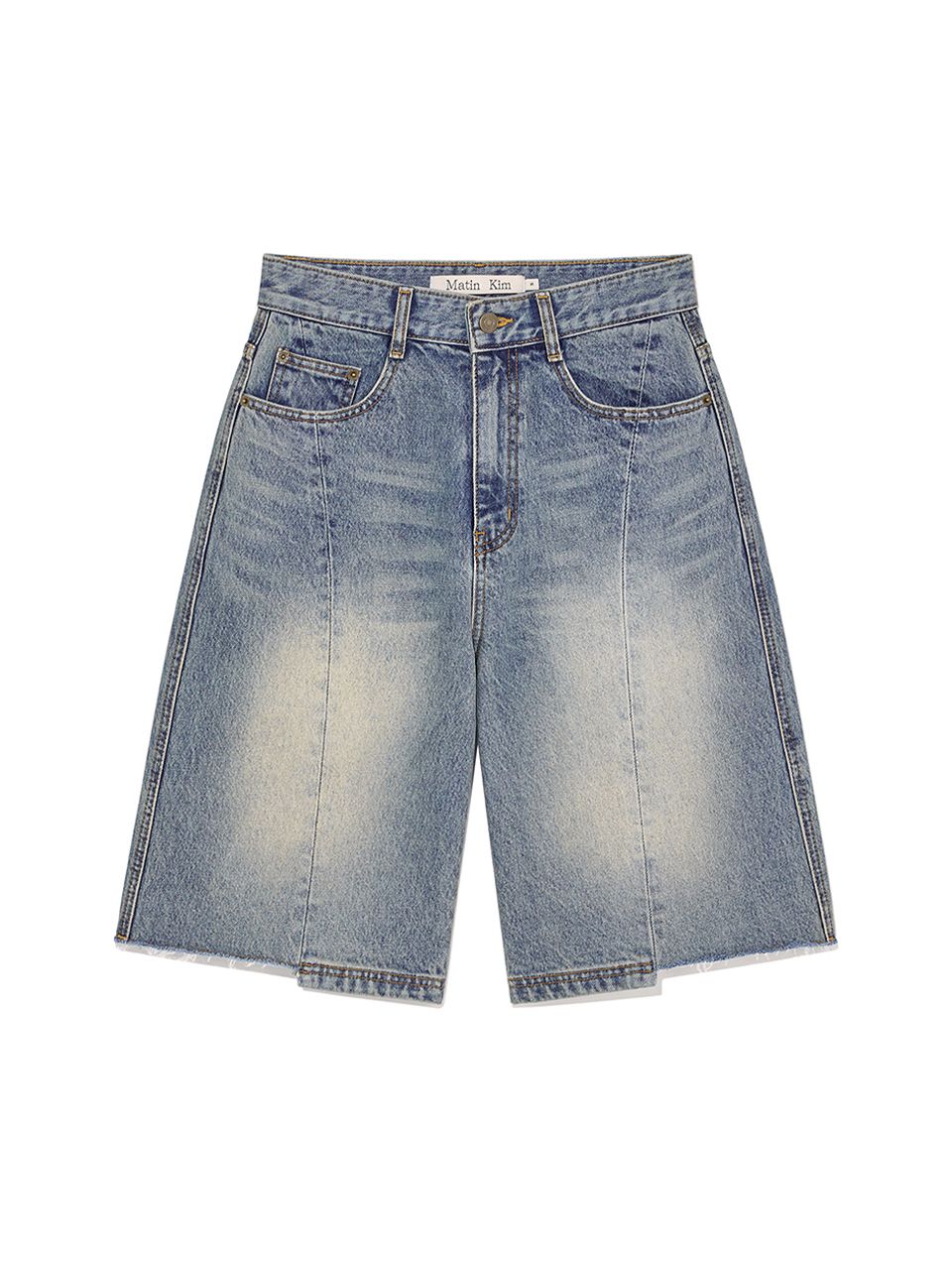 MATIN KIM ■ HEM POINT BERMUDA DENIM PANTS FOR WOMEN デニム MUSINSA | MATIN KIM HEM POINT BERMUDA DENIM PANTS FOR WOMEN