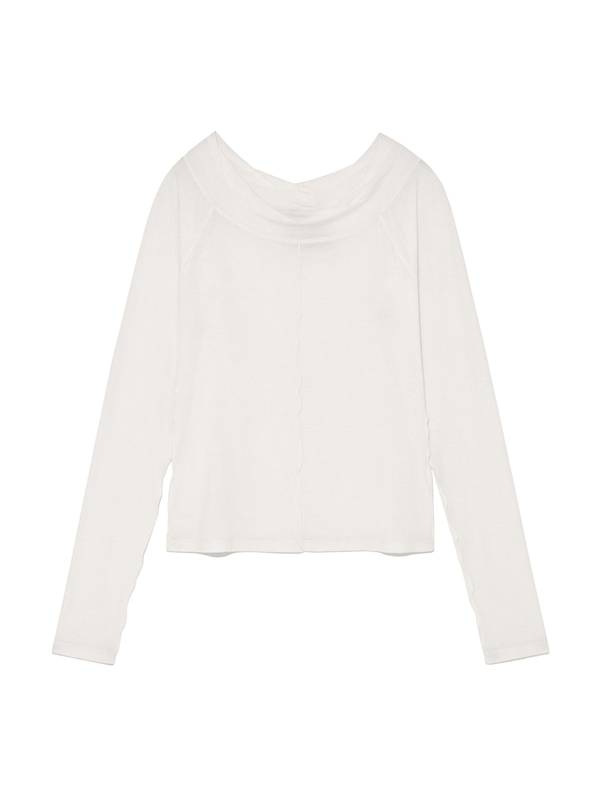 마뗑킴(MATIN KIM) WIDE NECK RAGLAN LONG SLEEVE IN IVORY