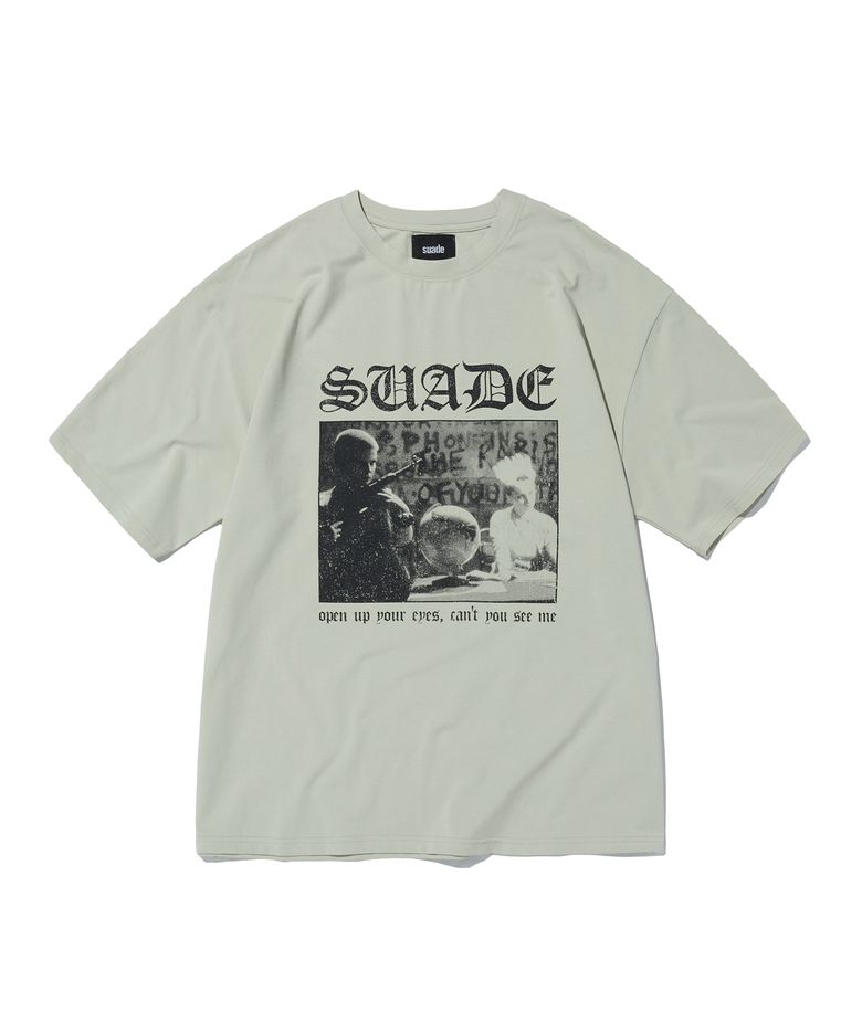 CRACK PRINTED TEE [IVORY]