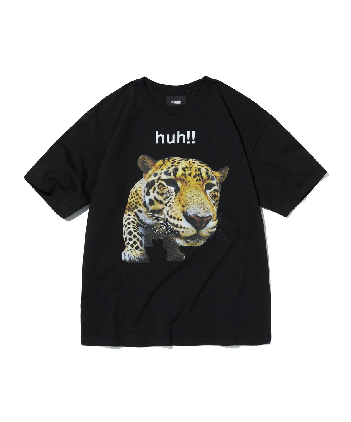 스웨이드(SUADE) HUH!! LEOPARD TEE [BLACK]