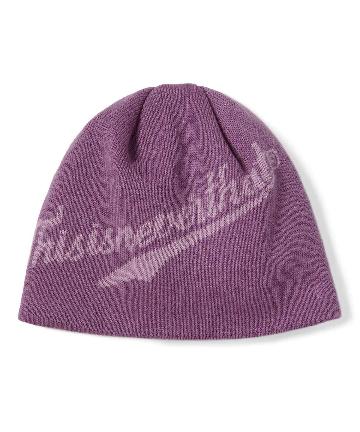 디스이즈네버댓(THISISNEVERTHAT) Script-Logo No Cuff Beanie Lavender