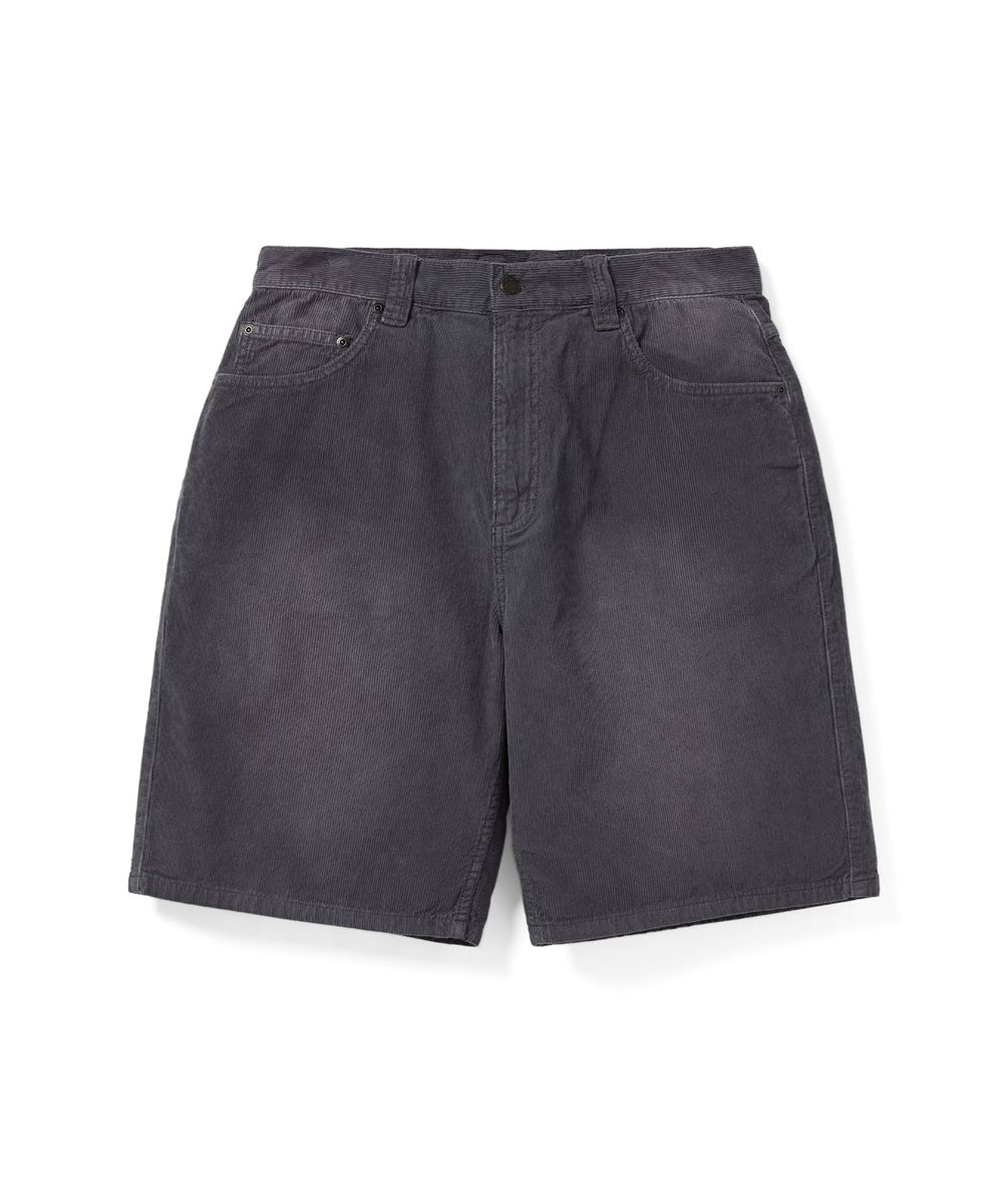 Overdyed Corduroy Short Dark Purple