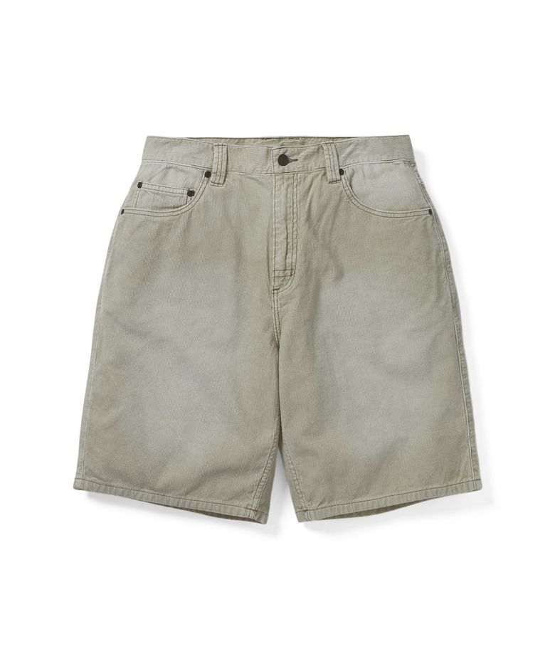 Overdyed Corduroy Short Beige