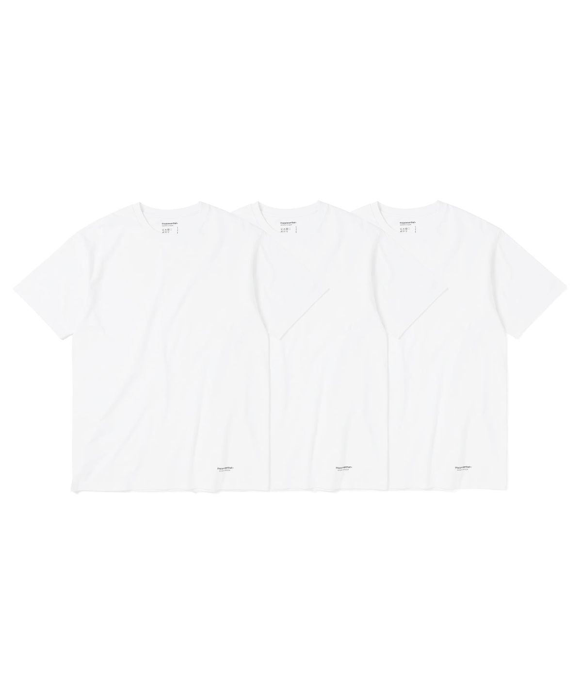 디스이즈네버댓(THISISNEVERTHAT) 3 TAGLESS T-SHIRTS White
