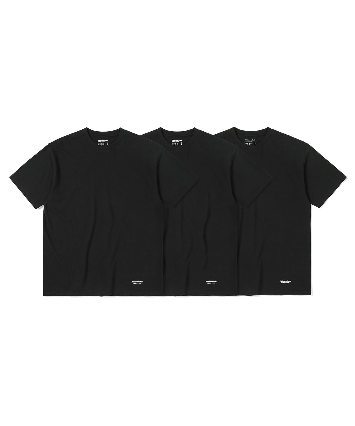 디스이즈네버댓(THISISNEVERTHAT) 3 TAGLESS T-SHIRTS Black