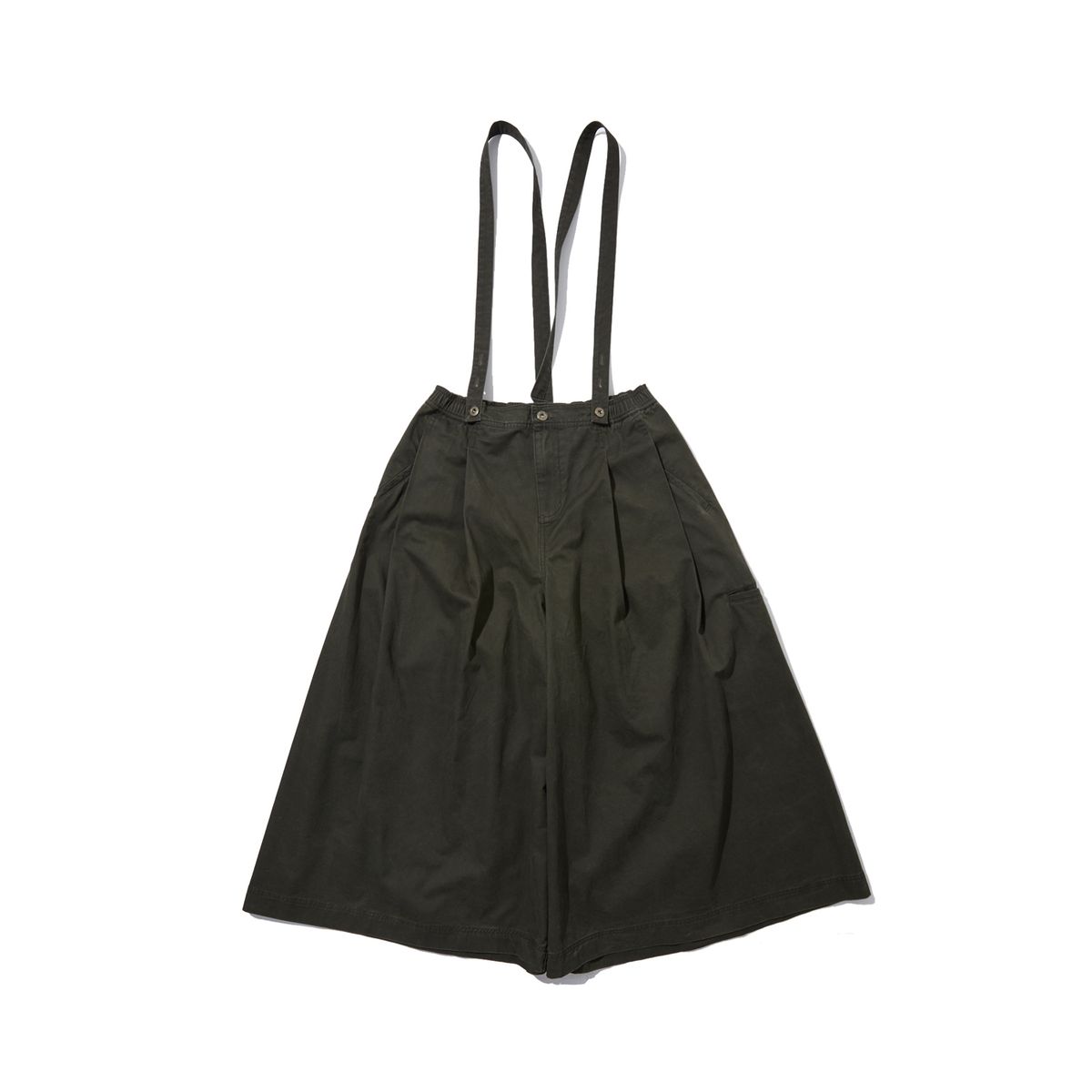 펜필드(PENFIELD) 페이디드 서스펜더 큐롯 팬츠 올리브_FR1WP31U