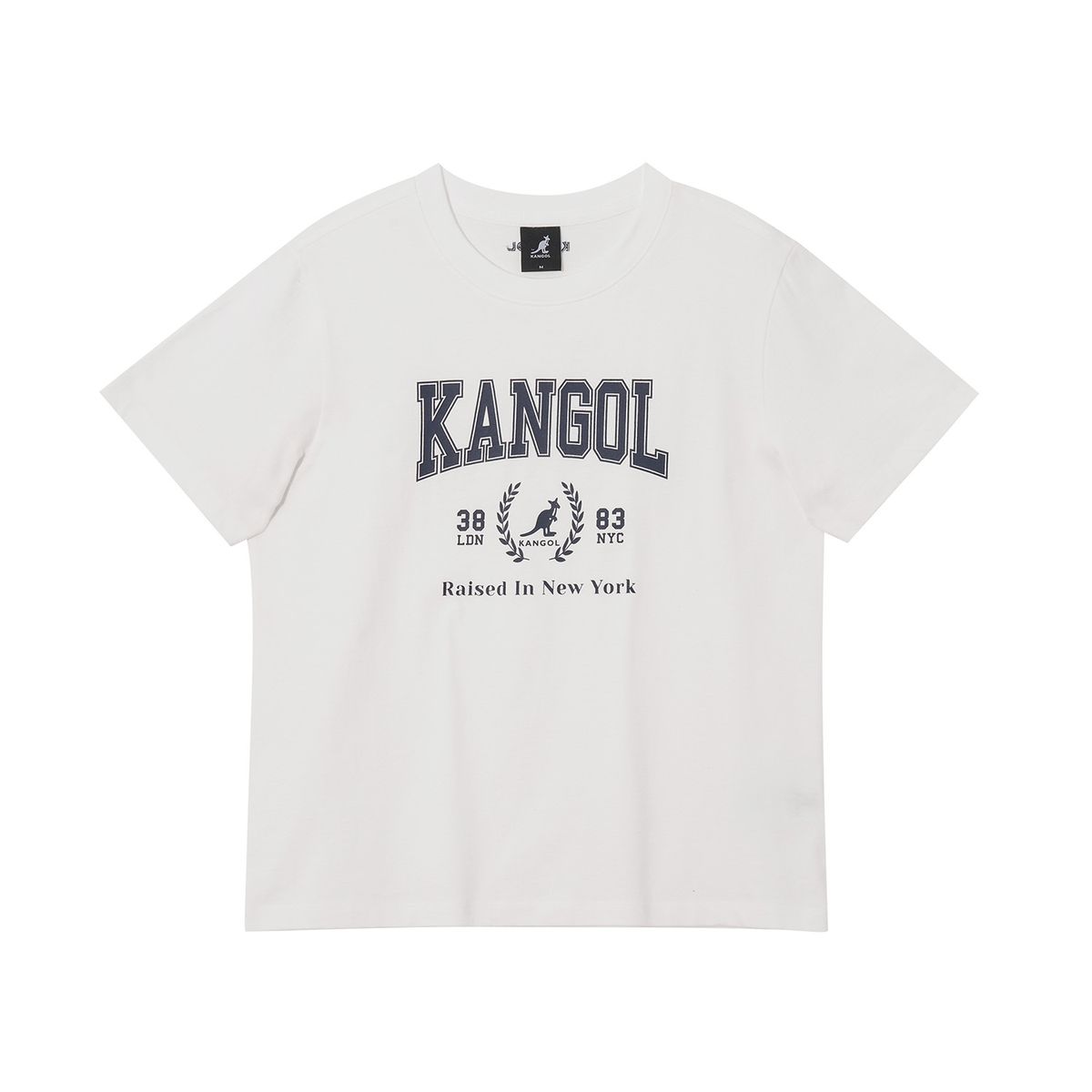 캉골(KANGOL) 우먼스 칼리지 티셔츠 2795 화이트