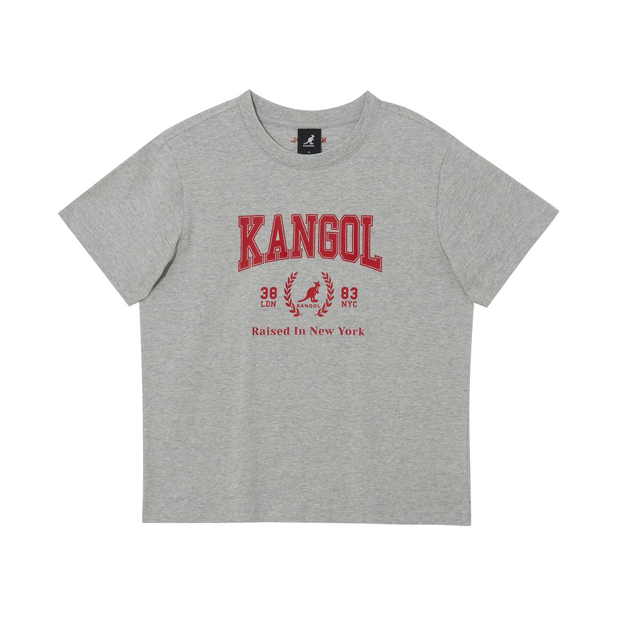 캉골(KANGOL) 우먼스 칼리지 티셔츠 2795 멜란지그레이