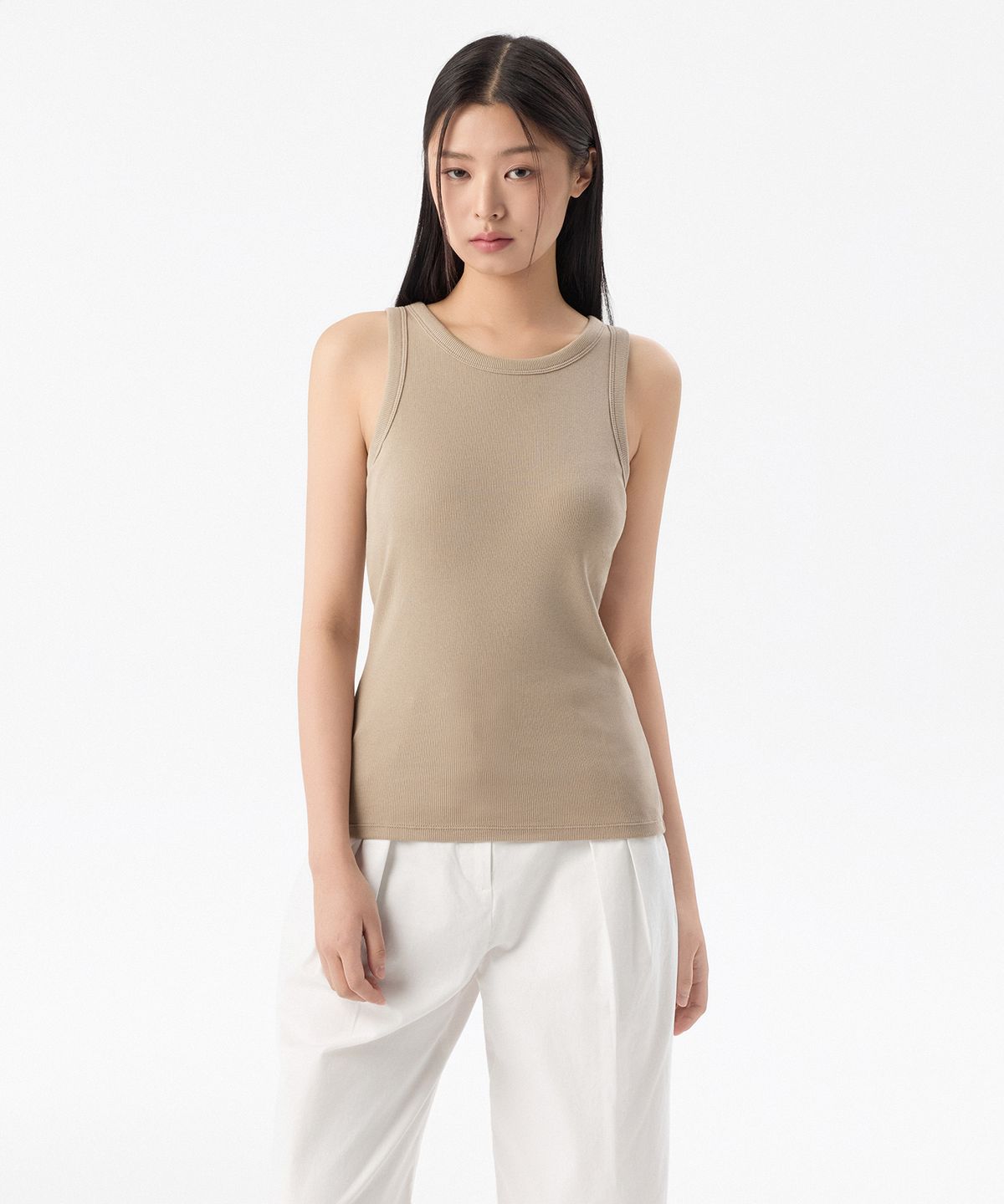 무신사 스탠다드 우먼(MUSINSA STANDARD WOMAN) 우먼즈 에센셜 브라 탱크탑 [그레이쉬 베이지]