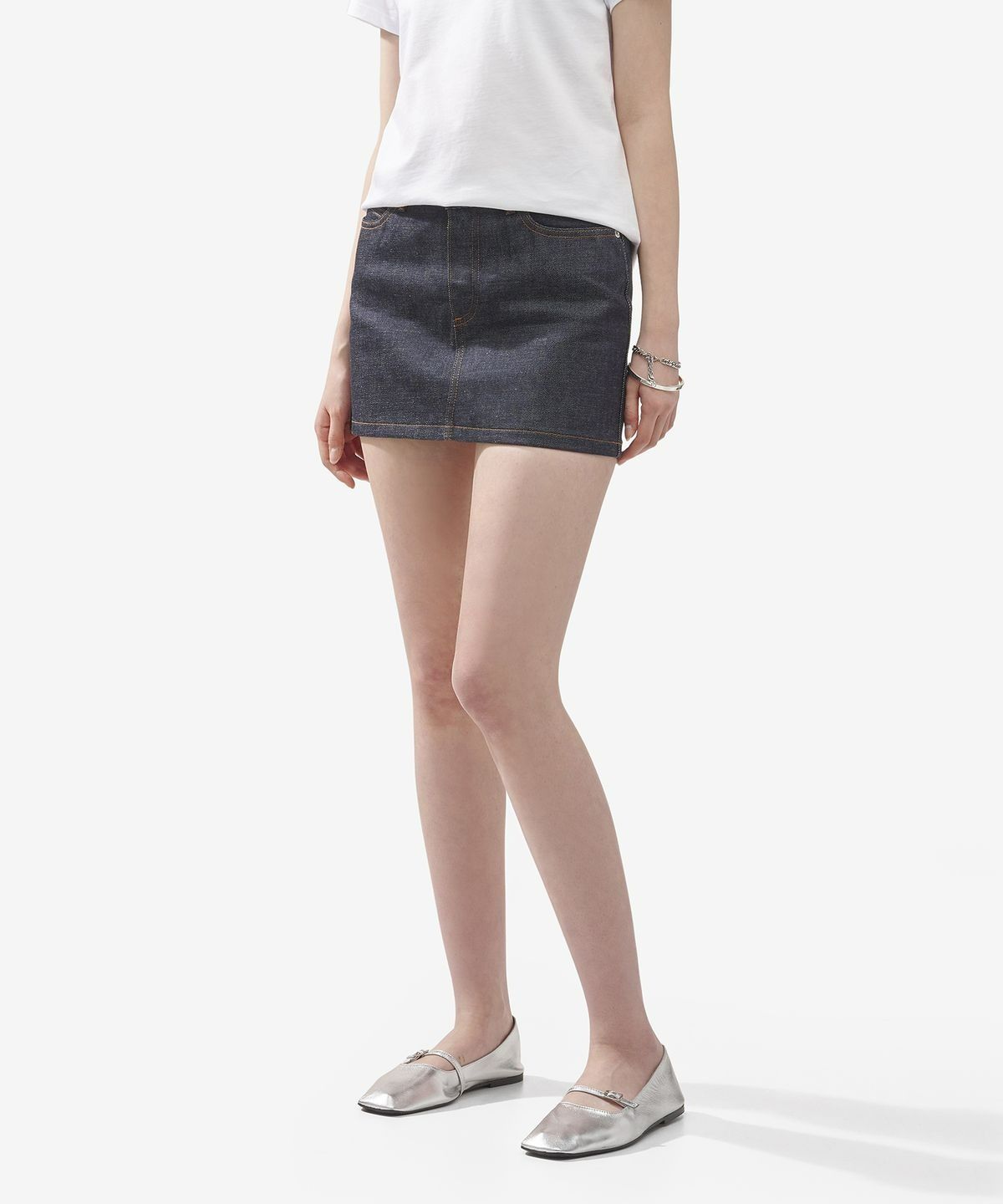 MUSINSA | A.P.C. Mini Jupe Denim Skirt - Indigo / CODBSF06093IAI