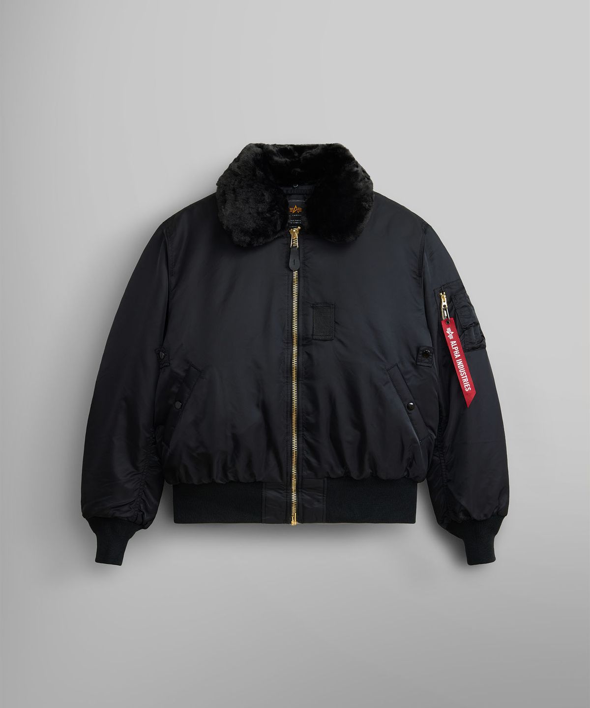 알파 인더스트리(ALPHA INDUSTRIES) B-15 플라이트 자켓 블랙