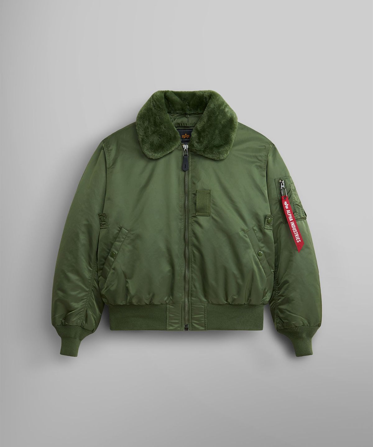 알파 인더스트리(ALPHA INDUSTRIES) B-15 헤리티지 핏 플라이트 자켓 세이지