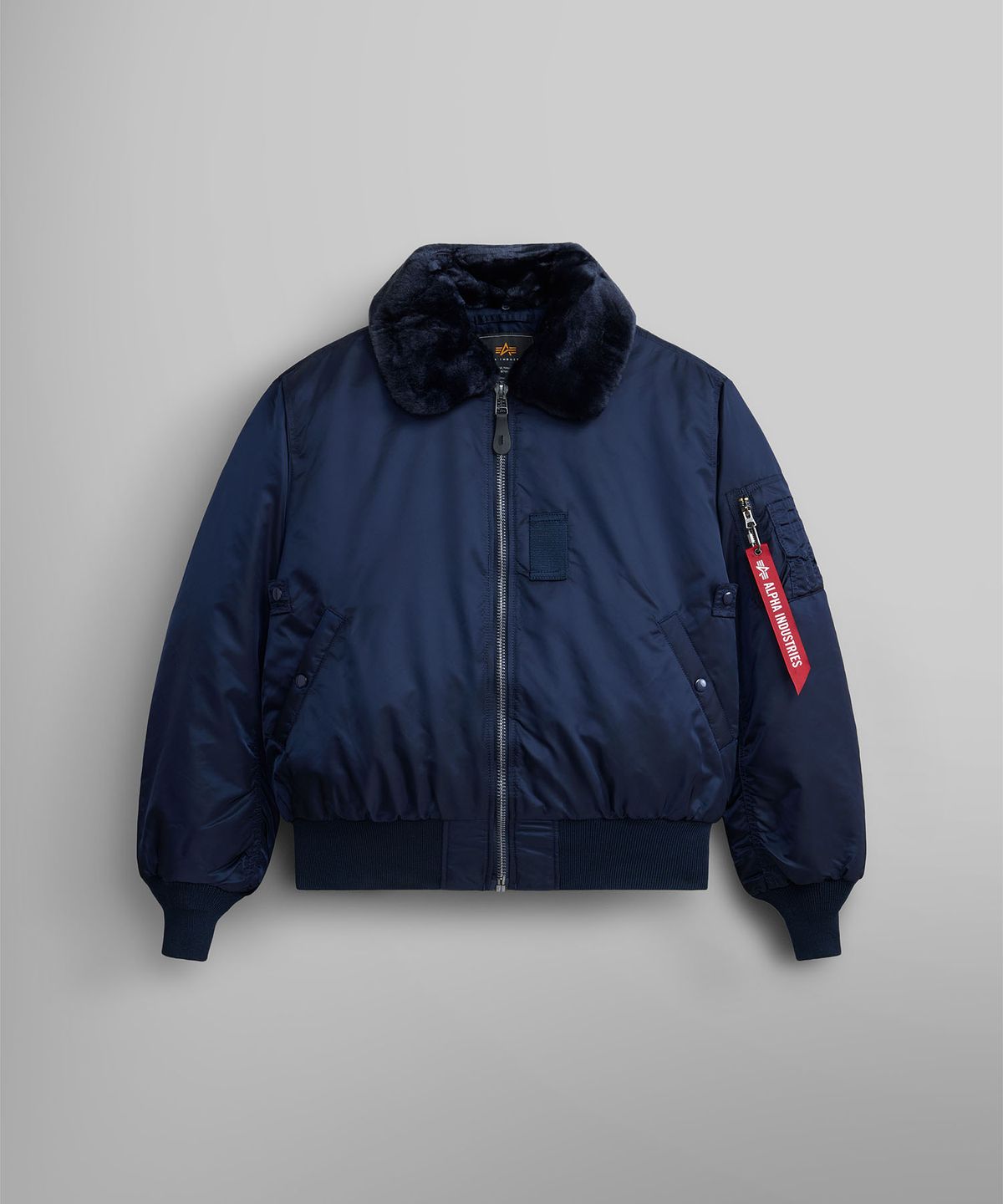 알파 인더스트리(ALPHA INDUSTRIES) B-15 헤리티지 핏 플라이트 자켓 레플리카 블루