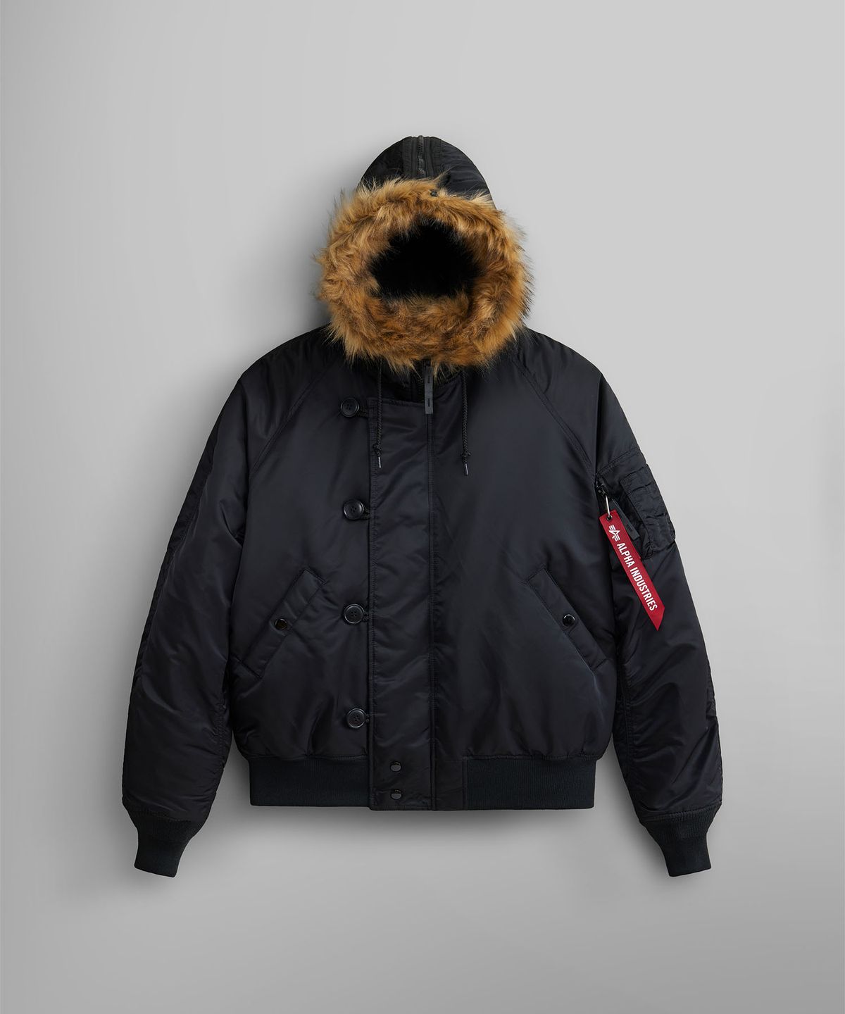 알파 인더스트리(ALPHA INDUSTRIES) N-2B 헤리티지 핏 파카 블랙