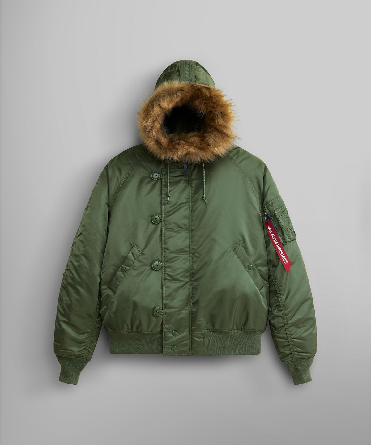 알파 인더스트리(ALPHA INDUSTRIES) N-2B 헤리티지 핏 파카 세이지
