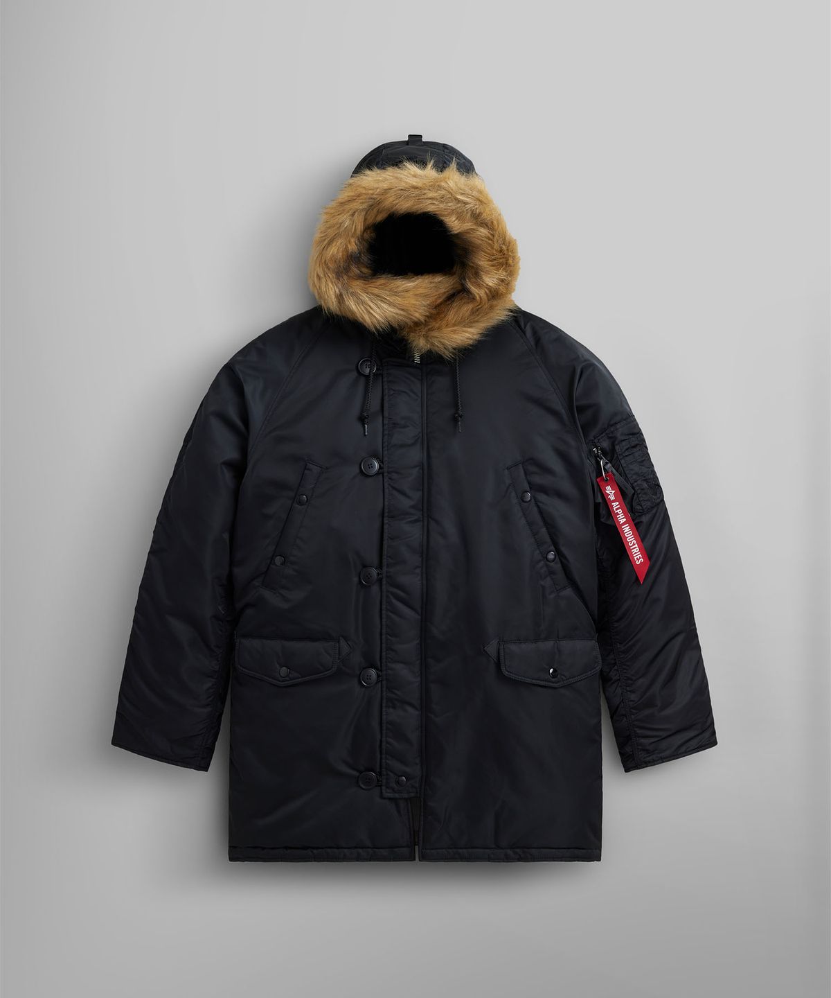 알파 인더스트리(ALPHA INDUSTRIES) N-3B 파카 블랙