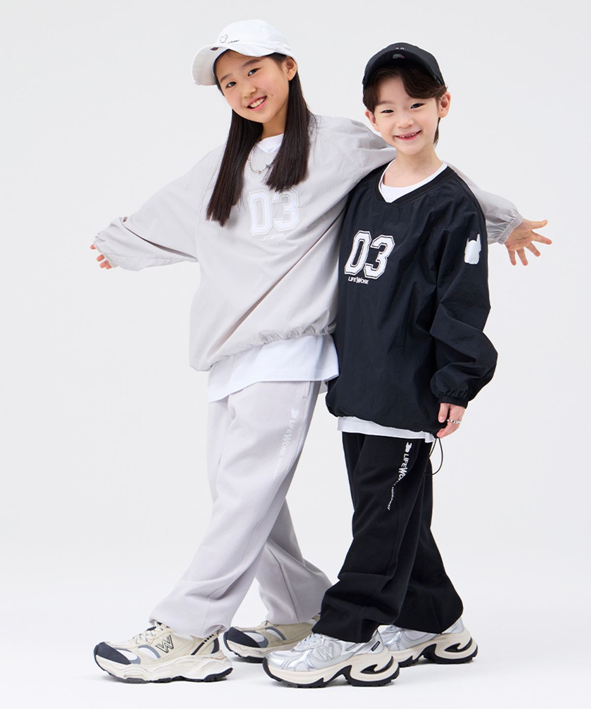 라이프워크 키즈(LIFEWORK KIDS) 키즈) 넘버링 원마일 셋업