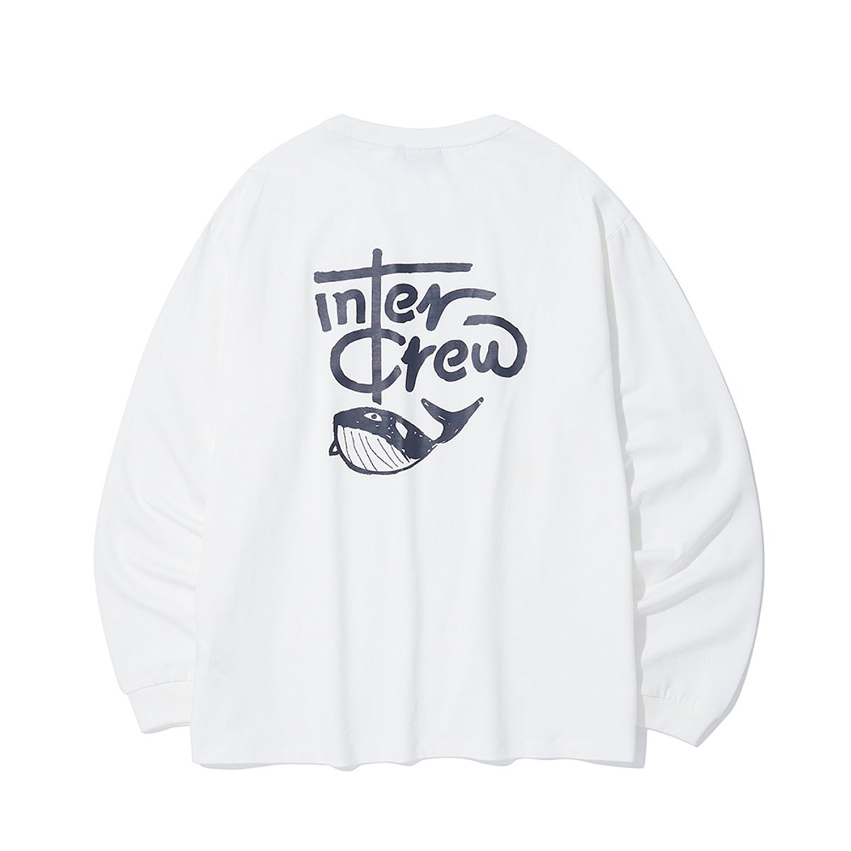 인터크루(INTERCREW) 뒷판 아트웍 장식 티셔츠 O화이트 ITZ1TR02AOH