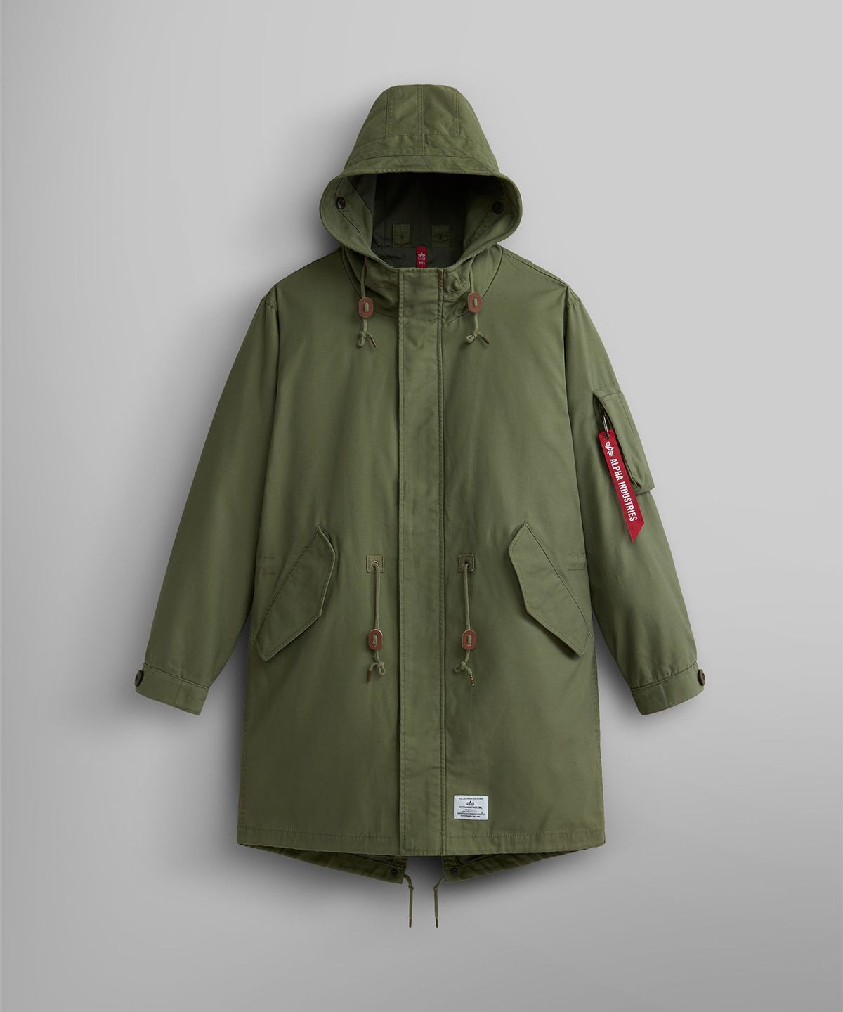 알파 인더스트리(ALPHA INDUSTRIES) M-59 피쉬테일 모드 파카 M-65 올리브