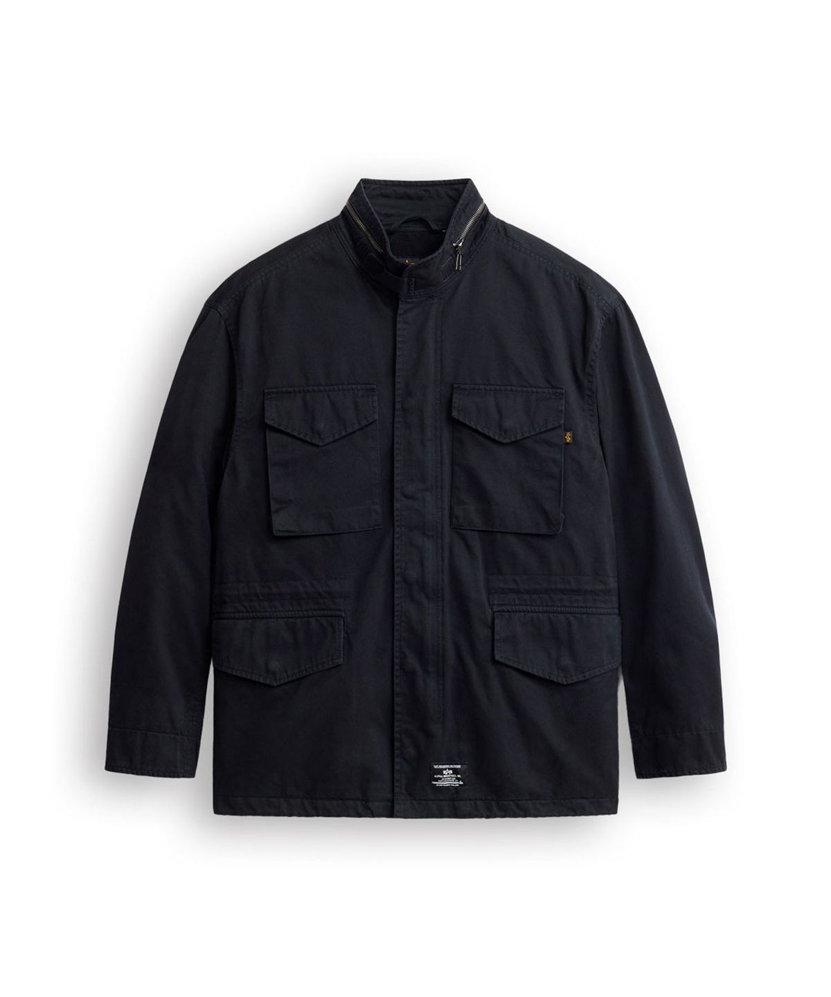 알파 인더스트리(ALPHA INDUSTRIES) M-65 릴렉스 핏 필드 코트 (코튼) 블랙