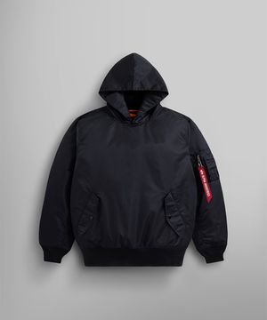 풀 오버 후디드 MA-1 블랙