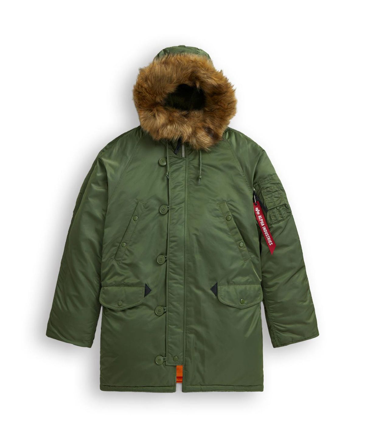 알파 인더스트리(ALPHA INDUSTRIES) N-3B 레귤러 핏 파카 세이지