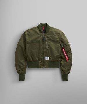 L-2B 크롭 GEN II 플라이트 자켓 우먼 OG-107 그린