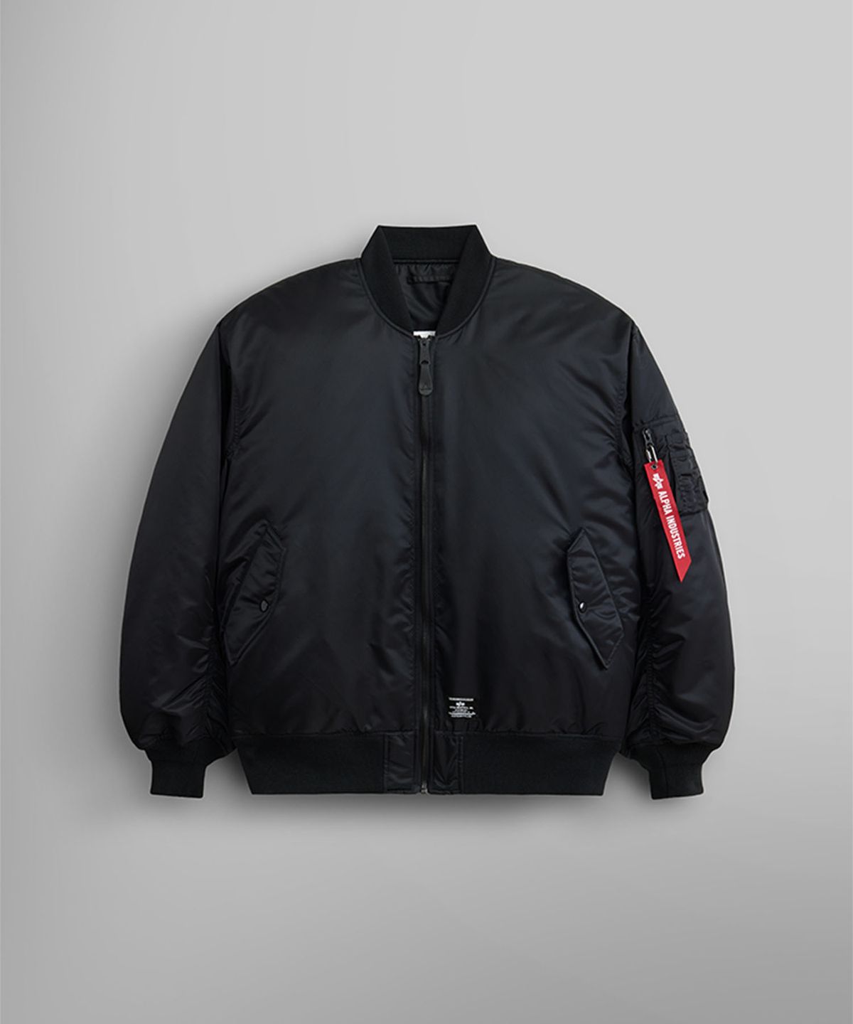 알파 인더스트리(ALPHA INDUSTRIES) MA-1 블러드칫 플라이트 자켓 블랙
