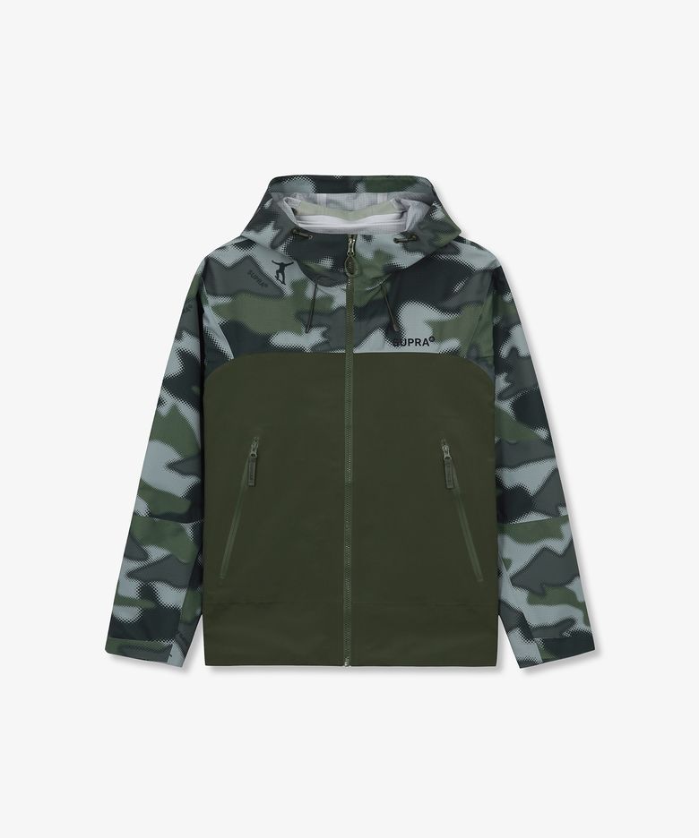 베이직 배색 3L 바람막이(KHAKI)