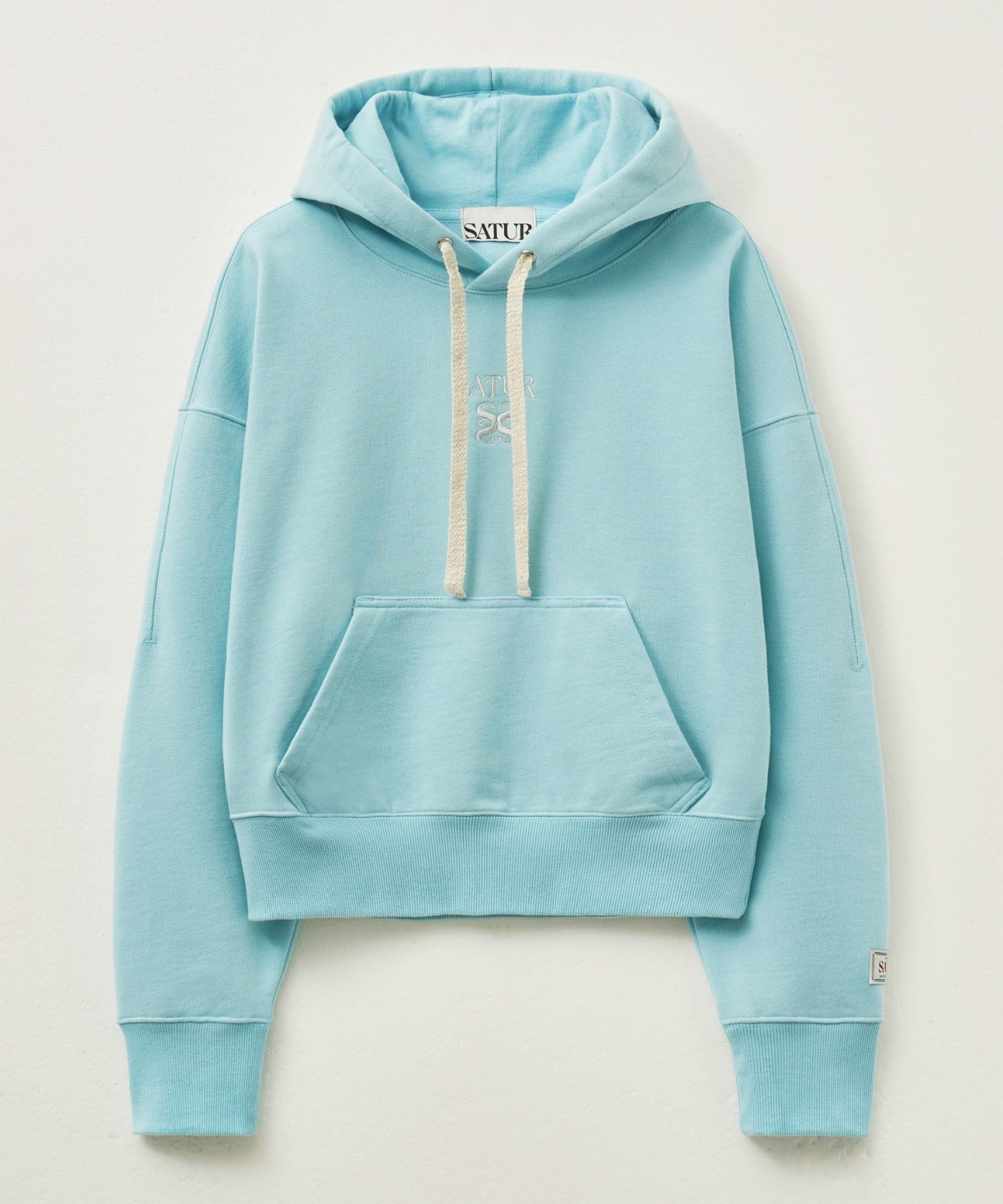 ★SATUR★Apero Pocket Hoodie MUSINSA | SATUR (W) Apero Pocket Crop Hooded T-Shirt Blue