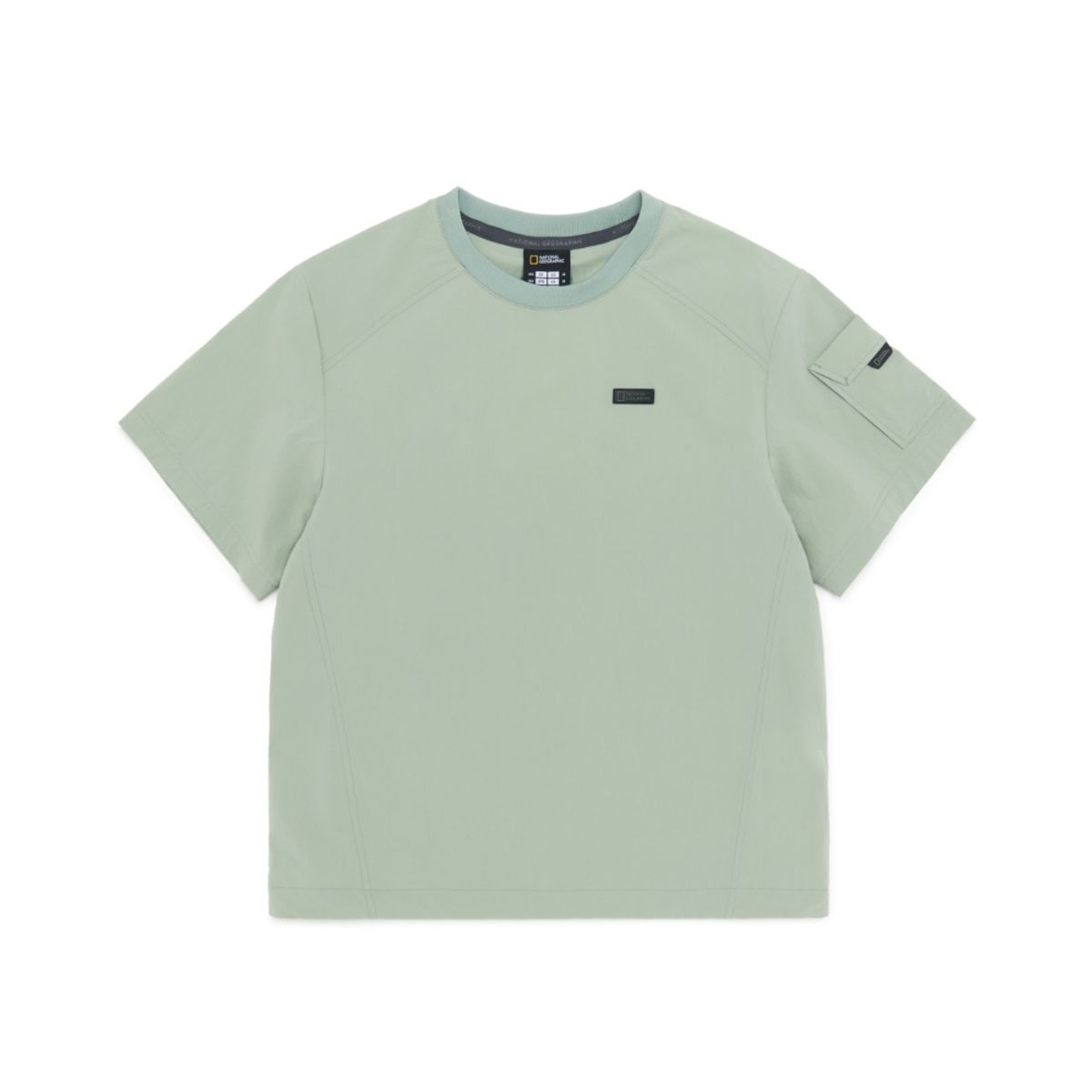 내셔널지오그래픽 키즈(NATIONAL GEOGRAPHIC KIDS) K252UTS830 어드벤처 아델리 경량 우븐 반팔티 LIGHTKHAKI