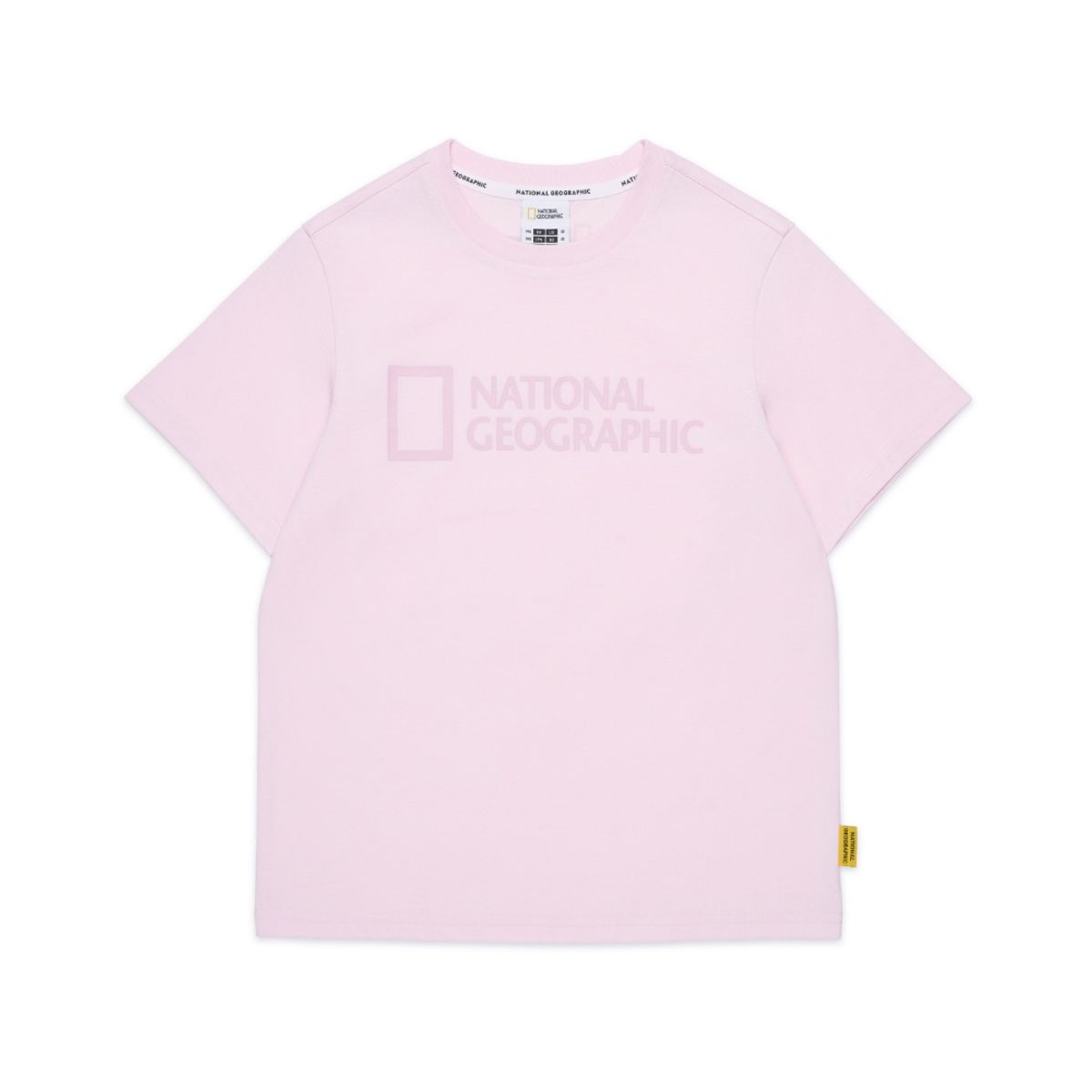 내셔널지오그래픽 키즈(NATIONAL GEOGRAPHIC KIDS) K255UTS930 빅로고 반팔티 LPINK