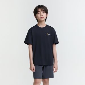 K252UPB902 냉감 5부 상하 SET CARBONBLACK