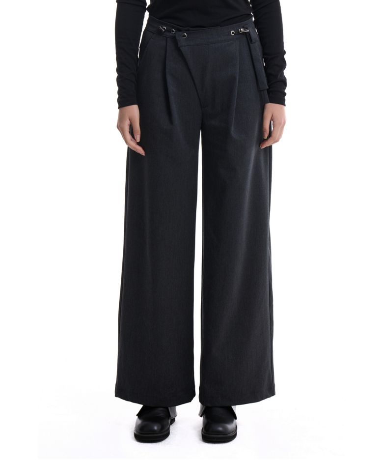 Daenggi Oblique Wool Pants (Charcoal)