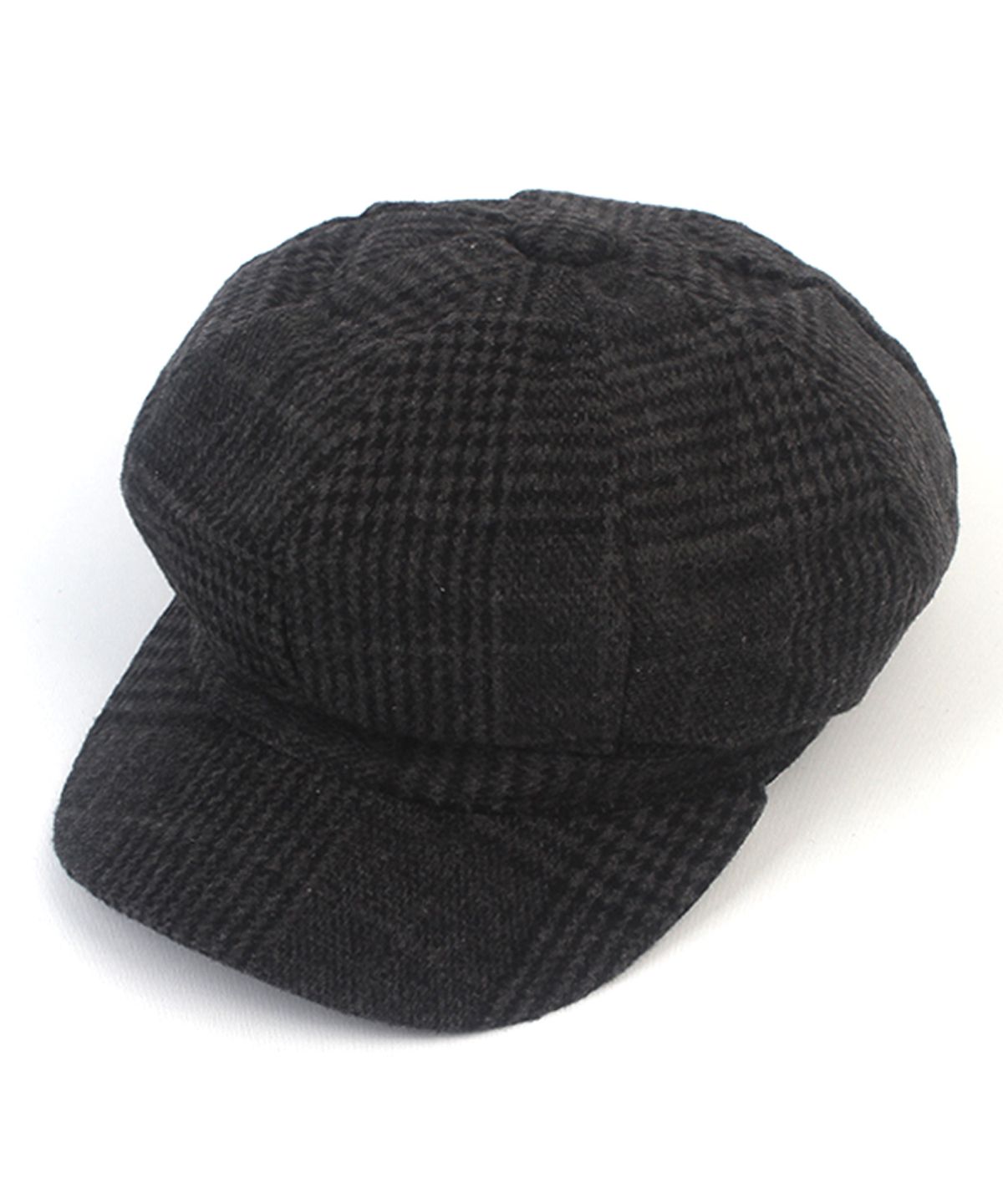 유니버셜 케미스트리(UNIVERSAL CHEMISTRY) Wool Glencheck Charcoal Newsboy Cap 뉴스보이캡