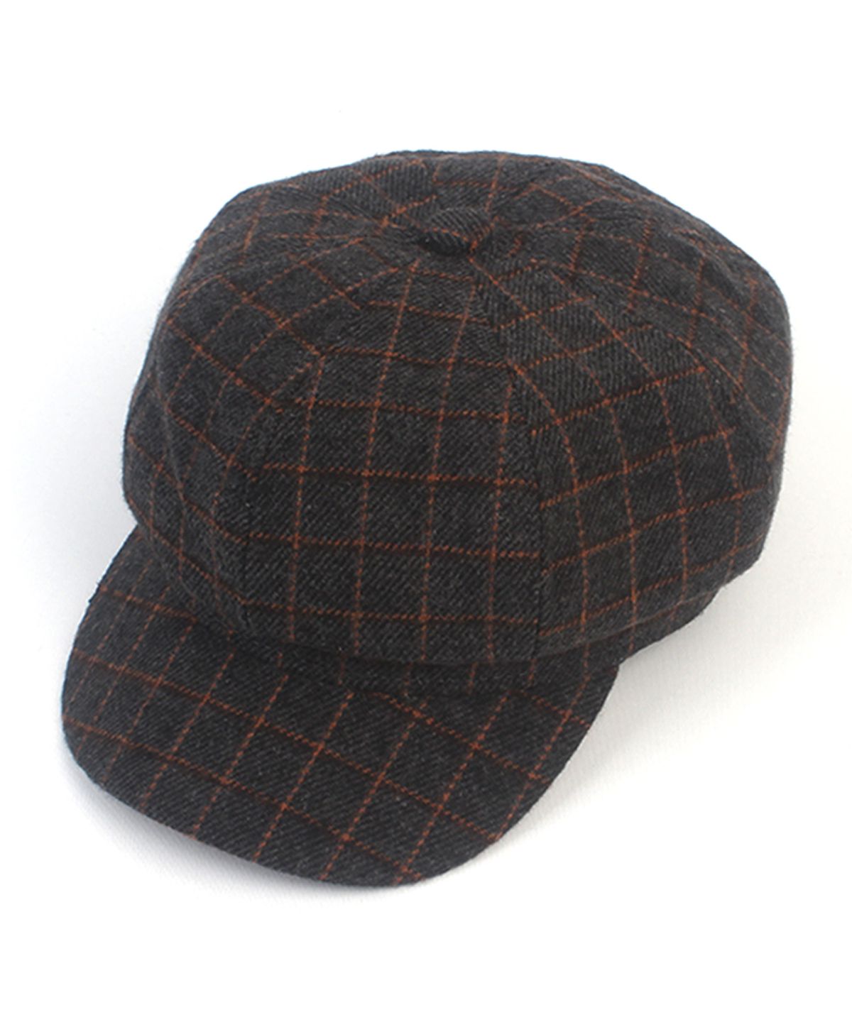 유니버셜 케미스트리(UNIVERSAL CHEMISTRY) Wool Check Charcoal Newsboy Cap 뉴스보이캡