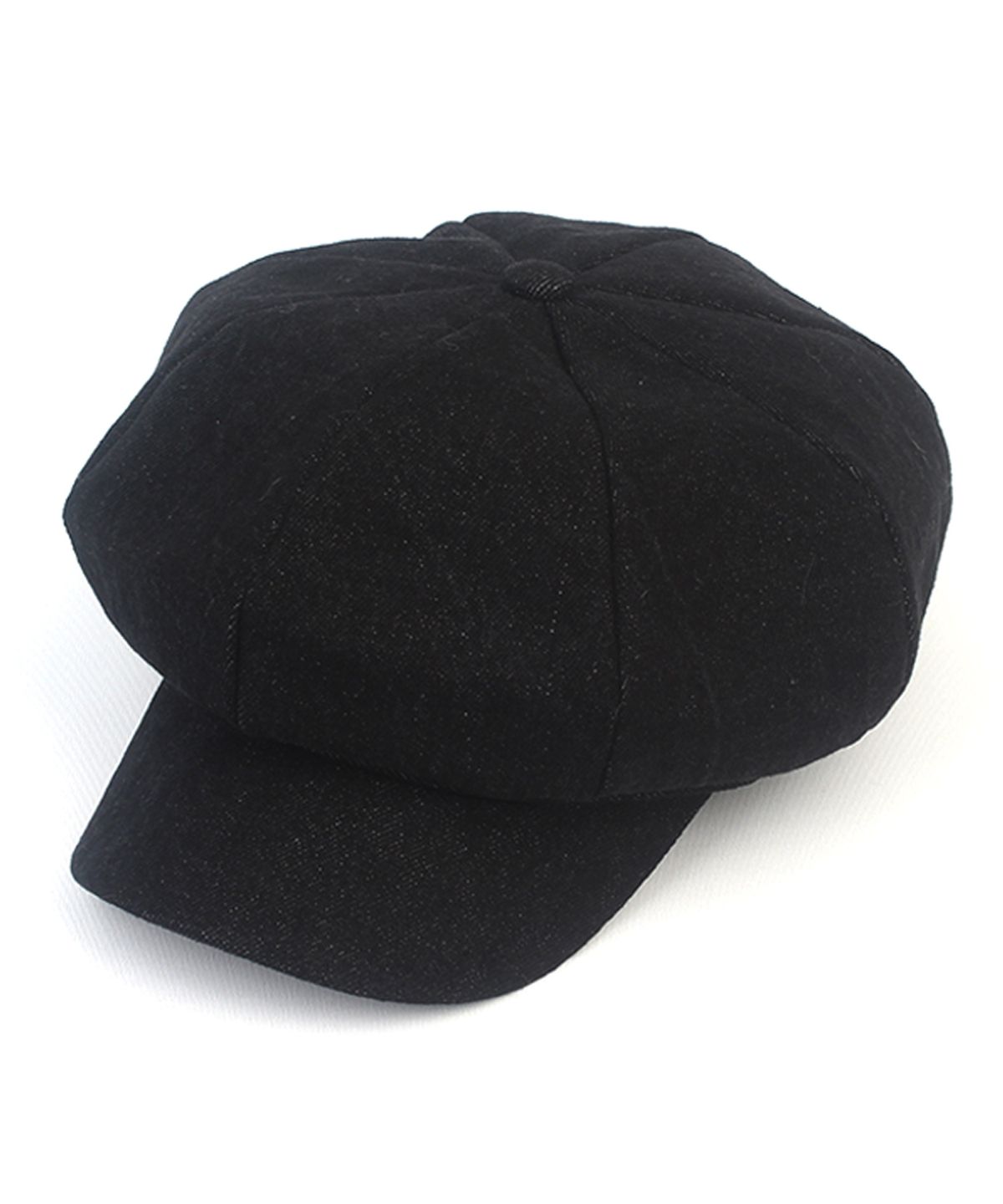 유니버셜 케미스트리(UNIVERSAL CHEMISTRY) Black Denim Belted Newsboycap 뉴스보이캡