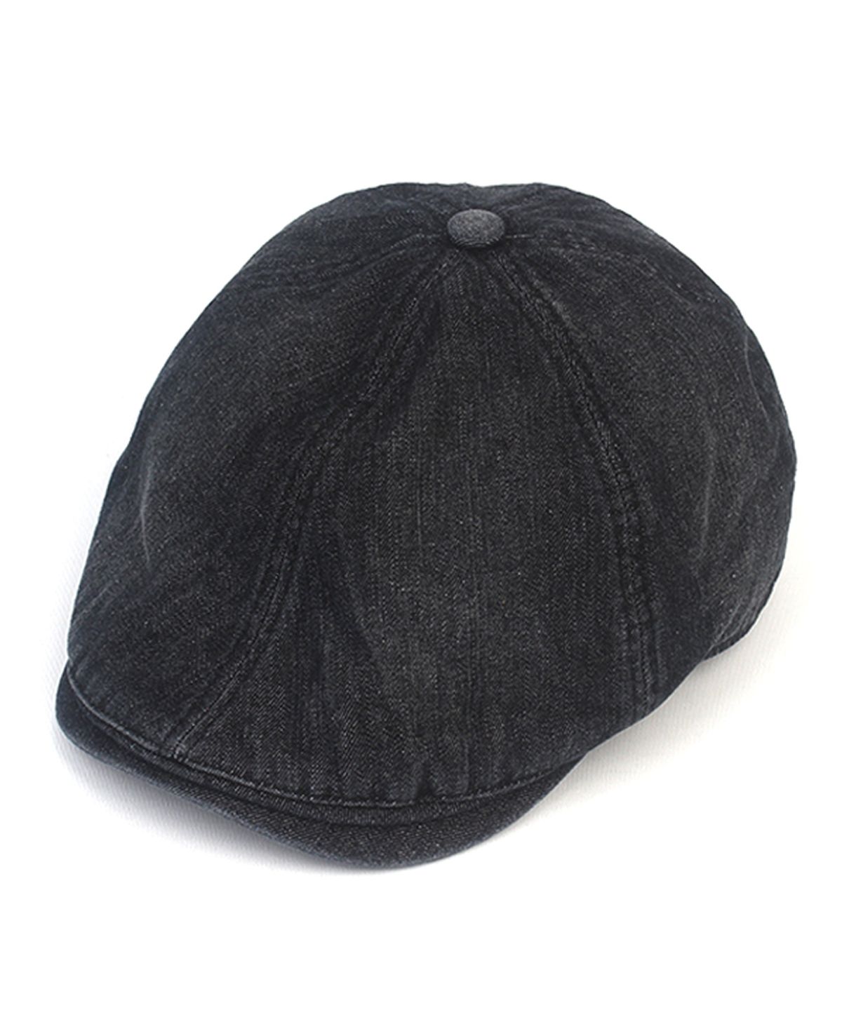 유니버셜 케미스트리(UNIVERSAL CHEMISTRY) Hard Washing Black Denim Huntingcap 헌팅캡